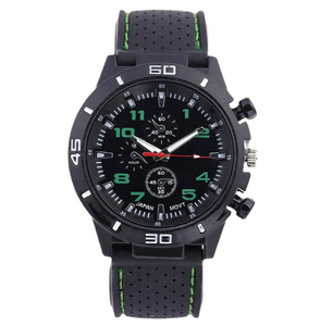Reloj deportivo de silicona DFS02 para hombre, reloj de cuarzo informal con esfera de carreras, clásico, de lujo, para negocios, regalos para hombre - Product Image 1