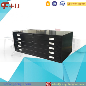 5-Drawer Foldable Modern Steel Map File Cabinet for Warehouse & Workshop Office Drawings Storage - Product Image 2