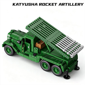 Katyusha <strong>Rocket</strong> Launcher <strong>Model</strong> DIY Building Blocks Toy ABS Plastic Educational WWII Military Vehicle Bricks Toy for Boys - Product Image 3