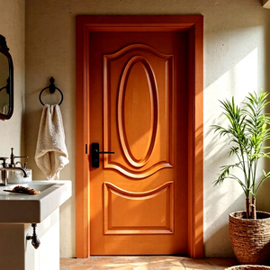 Puerta Interior de Madera Maciza Europea con Diseño Ovalado para Spa y Centros de Bienestar, Directo de Fábrica GA-24S - Product Image 1