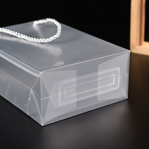 Faible QUANTITÉ MINIMALE DE COMMANDE Shopping Petit Transparent Cadeau En Plastique Zipper Bijoux Poignée Personnalisé Imprimé <span class=keywords><strong>Logo</strong></span> Avec Pvc Sac - Product Image 3