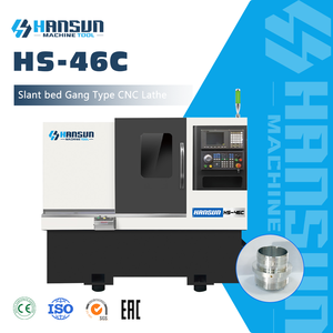 Torno CNC tipo pandilla de cama inclinada multifuncional de servicio medio de un solo husillo de alta precisión horizontal de - Product Image 2