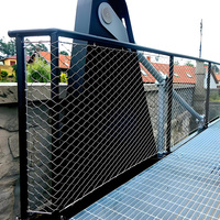 Filet de protection en câble métallique en acier inoxydable 316, filet de sécurité pour passerelles de couloirs, filet de protection contre les chutes pour balcons de centres commerciaux
