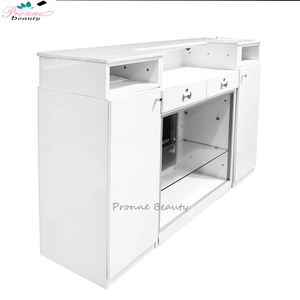 Thiết Kế Mới Chuyên Nghiệp Sang Trọng Biểu Tượng Tùy Chỉnh Tóc Nail Salon Sử Dụng Bàn Tiếp Tân Cho Phòng Khám - Product Image 6