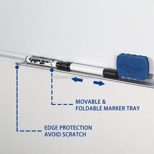 Kbw lớn nhôm bảng trắng treo tường linh hoạt từ khô xóa bảng với khay đánh dấu cho lớp học tiêu chuẩn sử dụng - Product Image 4