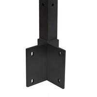 Poteau de garde-corps en câble en acier inoxydable moderne HIMOWAY, faible entretien, fixation latérale, coin intérieur et extérieur pour application en villa