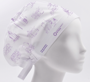 Gorro quirúrgico con estampado de animales, médico, enfermera, dental, unisex, con botones, uniforme de hospital - Product Image 1