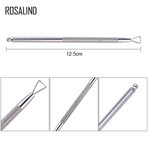 <span class=keywords><strong>Rosalind</strong></span>-productos para uñas, al por mayor, removedor de esmalte de gel, herramientas para <span class=keywords><strong>manicura</strong></span>, cabeza triangular, empujador de cutículas de acero inoxidable - Product Image 2