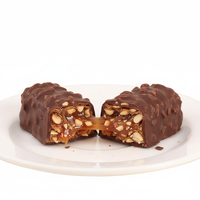 Tablette de chocolat noir amer LX avec morceaux de biscuits 200g**24 boîtes Prêt à consommer Origine Fujian