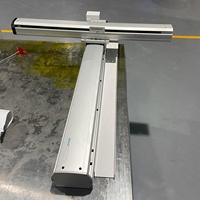 Sistem Robot Gantry Aluminium PLC Bermotor Tugas Berat dengan Rak Pinion dan Meja Geser QG140