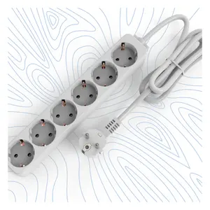 6 Way electrical equipment supplies for home extension multi accessories EU standard Pc Power Strips