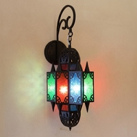 Applique murale LED en fer de style marocain, à économie d'énergie, pour décoration de projet