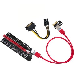 การ์ดเพิ่มความเร็ว PICE <span class=keywords><strong>Riser</strong></span> <span class=keywords><strong>VER</strong></span> <span class=keywords><strong>009s</strong></span> Plus 8 Pin 1X เป็น 16X LER พร้อมตัวขยายการ์ด 8 คาปาซิเตอร์ สำหรับการ์ดจอ GPU - Product Image 2