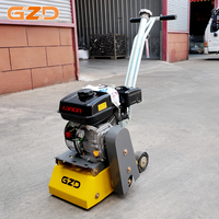 GZD OEM Scarificateur à béton thermique portatif 13 CV, largeur de travail 200 mm, profondeur de travail 0-5 mm, machine à fraiser les routes