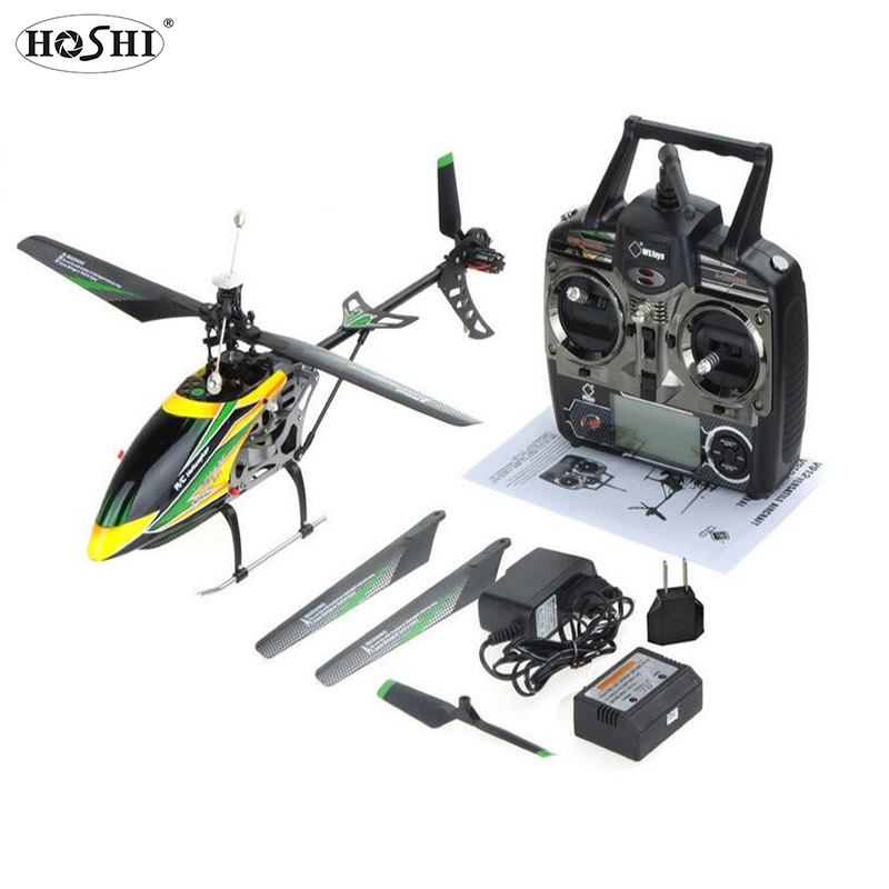 HOSHI WLtoys V912 RC Helicopter 4CH 2.4G Single Blade Brushless Motor Head Lamp Light RC Quadcopter Helicopter Toys Kids Gift