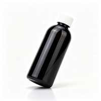 Bouteille PET noire opaque vide de 300 cc avec bouchon à vis pour liquides photosensibles, produits pharmaceutiques, liquides bruts, réactifs chimiques, emballage