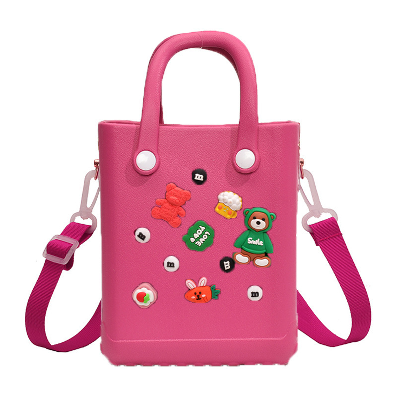 DIY Waterproof EVA Handbag Punching Women's Tote Bags With Shoulder Strap for Women Hand Tote Bag Beach Bag
