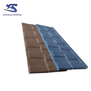 Tuiles de toiture métalliques revêtues de pierre à prix d'usine, haute résistance à la corrosion pour les zones côtières, Amérique latine, <span class=keywords><strong>immobilier</strong></span> - Product Image 5