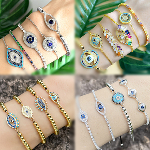 Venta caliente <span class=keywords><strong>de</strong></span> moda chapado en oro <span class=keywords><strong>mal</strong></span> <span class=keywords><strong>de</strong></span> ojo COLLAR COLGANTE Micro Pave piedra preciosa <span class=keywords><strong>mal</strong></span> <span class=keywords><strong>de</strong></span> ojo gargantilla Collar para regalo <span class=keywords><strong>de</strong></span> mujer - Product Image 2