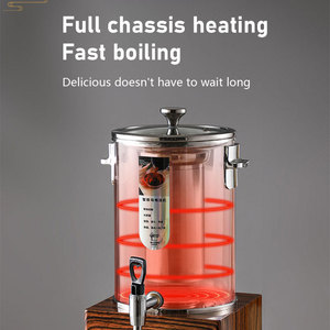 Commercial สแตนเลสความจุขนาดใหญ่ชากาแฟหม้อต้มไฟฟ้าโกศน้ําร้านอาหารบุฟเฟ่ต์สถานีน้ําผลไม้บริการ - Product Image 3