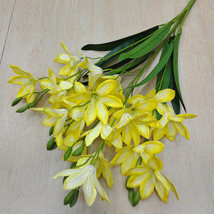 Ramo de Orquídeas Simuladas 3D Hidratantes con 20 Orquídeas de Jade Milenario para Decoración del Hogar, Arreglos Florales para Bodas - Product Image 5