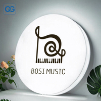 Boîte à lumière LED ronde personnalisée avec impression UV, boîte à lumière en acrylique murale, boîtes à lumière publicitaires pour l'affichage du logo de la devanture de magasin