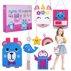 Jumon 7-Piece Animal Needle Felting Supplies Kits with Tools for Kids-Educational DIY Wool Felt <b>Cloth</b> <b>Doll</b> Making Kit JSD-15 - Product Image 5