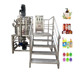 DZJX Asme chaqueta de vapor Calefacción de acero inoxidable neutralizador de una sola capa químico vacío homogeneizador mezclador reactor con plataforma - Product Image 2