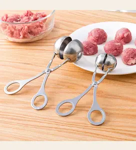 Stainless steel meatball clip pill maker fish ball clip kitchen meatball shrimp pill ball rice ball maker Kitchen tool