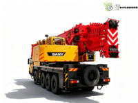 Grue tout-terrain SANY SAC2600S d'occasion de 260 tonnes avec flèche de 72 m, système hydraulique, moteur de levage robuste pour travaux de construction, pompe incluse