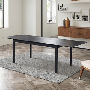 <span class=keywords><strong>Tavolo</strong></span> da pranzo in alluminio <span class=keywords><strong>allungabile</strong></span> esterno moderno e confortevole giardino grigio - Product Image 1
