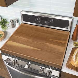 Planche de protection de cuisinière en bois d'acacia, extra large, <span class=keywords><strong>pour</strong></span> les plaques de cuisson électriques et à gaz, protection de l'espace de comptoir <span class=keywords><strong>pour</strong></span> les camping-cars - Product Image 1