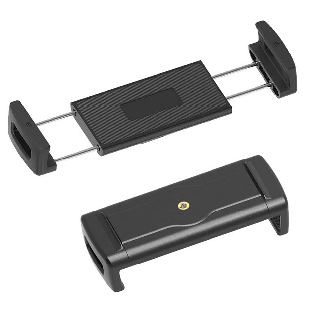 Tablet Holder Tripod Mount 1/4" Screw Universal iPad Stand 360 Degree Rotation Clamp ABS Material CE Certified for Bed Desk Use