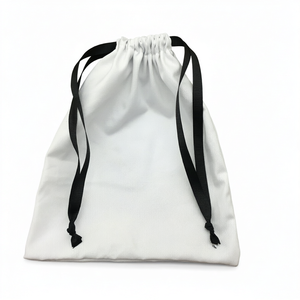 100% Organic Soft Flat Bottom Linen Drawstring Bag Custom Logo Eco-Friendly Recyclable Muslin Cotton Canvas Fabric for Gift - Product Image 1