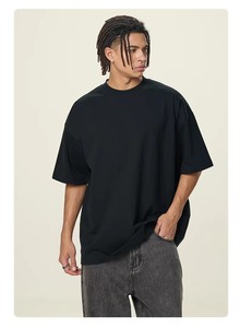 เสื้อยืดคอตตอนแท้ 100% ทรงหลวม หนานุ่ม ไม่เป็นขุย แบบเรียบ  ขายดี  รับสกรีนโลโก้ตามสั่ง น้ำหนัก 350 กรัม  ไซส์ใหญ่พิเศษ  สำหรับทุกเพศ - Product Image 3