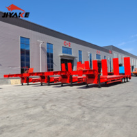 Semi-remorque surbaissée hydraulique 3 axes 60T en acier 12R22.5 – Nouvelles remorques de camion