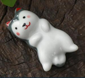 Japon tarzı köpek çubuklarını standı karikatür seramik chopstick dinlenme otel restoran sofra tutucu masa çay süsler - Product Image 6