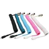 Câble de clavier de jeu mécanique enroulé USB C vers type c pour clavier mécanique