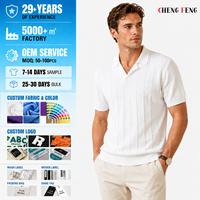 Polo en maille ajourée blanche pour homme, respirant, à manches courtes, col en V, style décontracté chic, idéal pour le golf et les vacances d'été