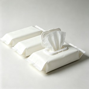 Lingettes humides jetables pour bébés et nourrissons, sans alcool, en coton, pour nettoyer la peau, serviettes en papier, fabrication OEM, eau pure - Product Image 3