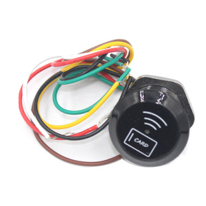 Lecteur de carte de contrôle mini étanche IP67 Wiegand 26/34 bits 125KHZ EM4100 RFID 13.56MHz HF/MF Lecteur de carte IC <span class=keywords><strong>DC</strong></span> 6-18V ISO 14443A - Product Image 4
