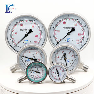 مقياس ضغط الهواء/الزيت من الغليسيرين المضاد للصدمات من الفولاذ المقاوم للصدأ بالكامل - Product Image 5