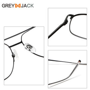 Greyjack กรอบแว่นตาโลหะสี่เหลี่ยมผืนผ้าเต็มกรอบ Me2001น้ำหนักเบาใช้ได้ทั้งชายและหญิง - Product Image 3