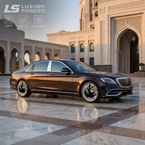 Tapas Centrales Flotantes para <span class=keywords><strong>Ruedas</strong></span> Forjadas de 20, 21, 22, 23, 24 Pulgadas, Llantas de Lujo Personalizadas con Spinner para Rolls-Royce, Mercedes, BMW Performance Set - Product Image 2
