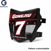 Plaque de numéro avant ventilée pour motocross Surron Light Bee X S Segway X160 X260, avec graphiques rouge flamme rétro 7, pour course