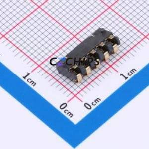 GT-BTP25005-0240A-010A Blade/Spring Contact Battery Connector SMD,P=2.5mm Connector Spring Contact Type 2.5mm 5P Vertical Mount - Product Image 2