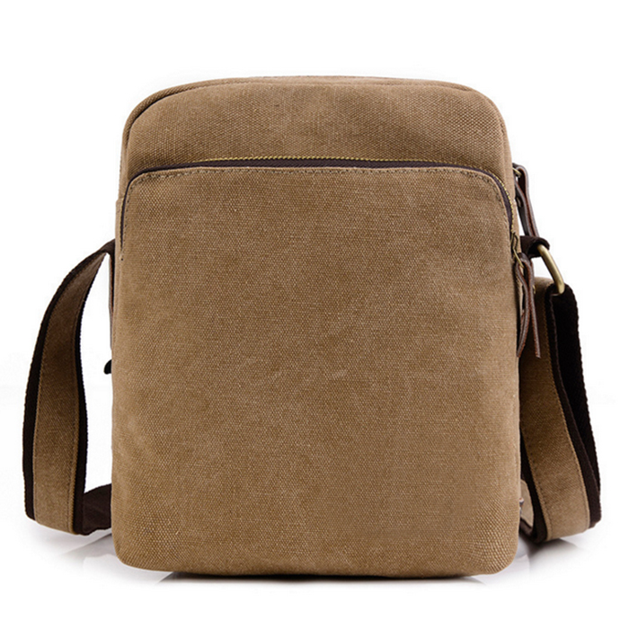 Petit sac &agrave; bandouli&egrave;re porte-documents en toile pour hommes