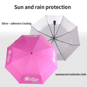 Extra Large Compact 27 Inch Luxury 3-Fold Modern UV Sun Protection Portable Travel Automatic Open Pongee 190T 8-Rib <b>Umbrella</b> - Product Image 4