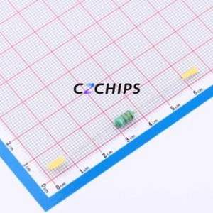 Inductor de Anillo de Color AL0410-332K / Componente de Orificio Pasante (THT), D4xL10.5mm 3.3mH 10% 35mA 38Ohm - Product Image 1