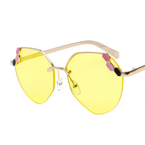 Maidis Blue Lens Metal Frame Sunglasses Unisex UV400 Protection Fashionable Design - Product Image 5